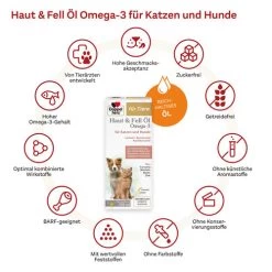 Doppelherz Haut & Fell Öl Omega-3 Für Katzen Und Hunde -Haustierprodukte doppelherz haut fell oel fuer katzenhunde 195068 0500 none