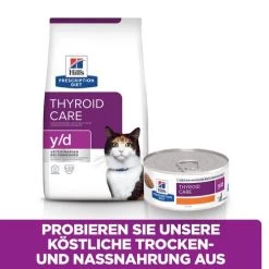 Hill's Prescription Diet Y/d Thyroid Care -Haustierprodukte hills yd thyroid care prescription diet feline 217952 0500 none