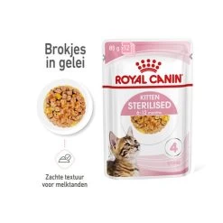Royal Canin Kitten Sterilised Gelee - Beutel -Haustierprodukte royal canin kitten sterilised in jelly maaltijdzakje 207227 0500 none