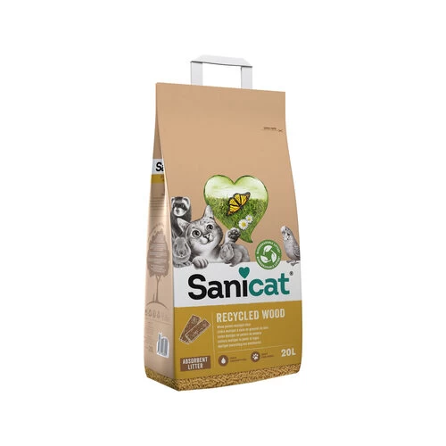 Sanicat Recycled Wood Katzenstreu 1 Sanicat Recycled Wood Katzenstreu