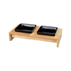 Trixie Napf-Set - Keramik/Holz 6 Trixie Napf-Set - Keramik/Holz -Haustierprodukte trixie voer waterbak set keramiek hout 178702 0500 none