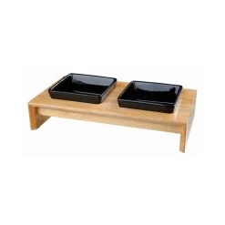 Trixie Napf-Set - Keramik/Holz 7 Trixie Napf-Set - Keramik/Holz -Haustierprodukte trixie voer waterbak set keramiek hout 178711 0500 none
